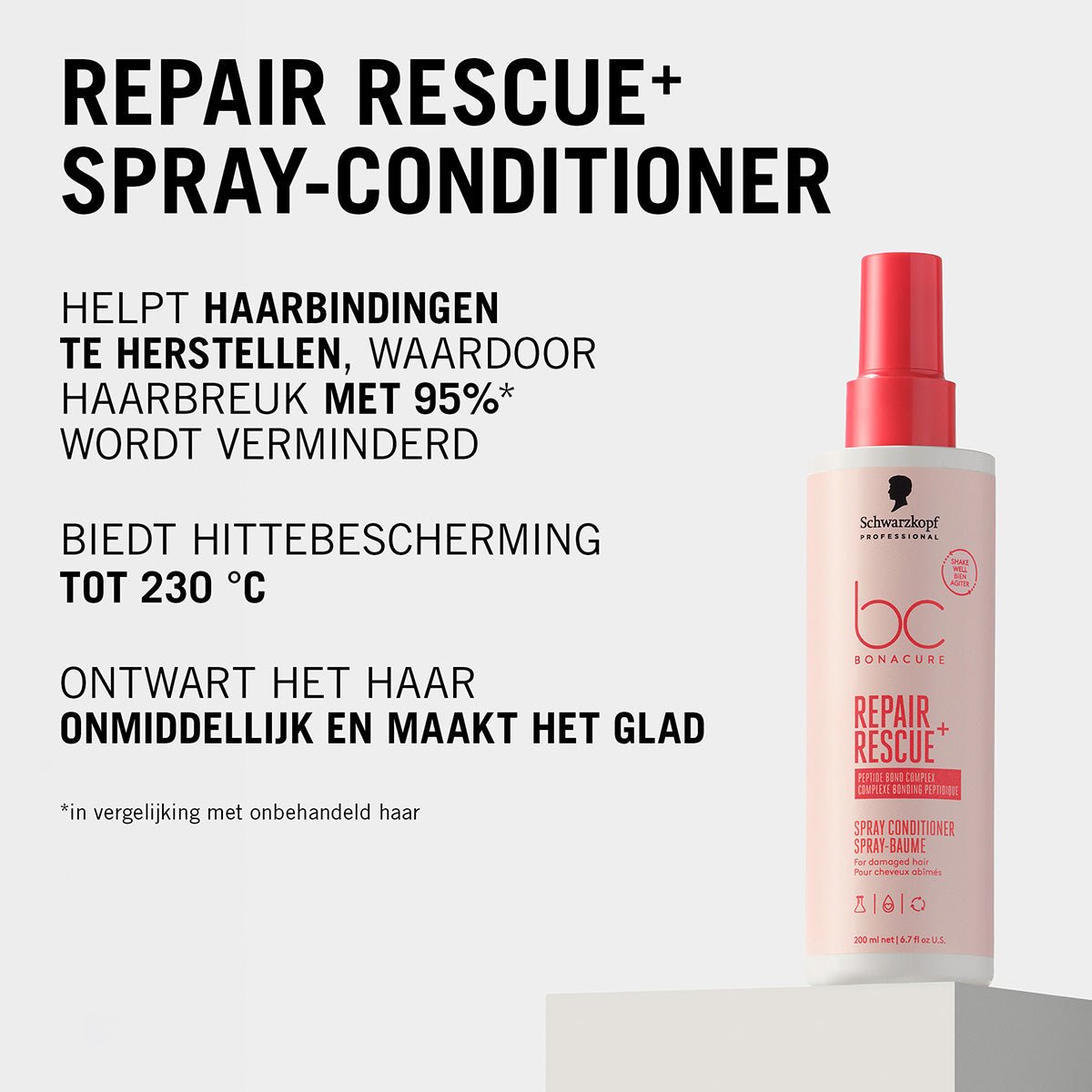 Schwarzkopf BC CP Repair Rescue Spray Conditioner - KOOS • alles voor de kapper - Schwarzkopf - Leave-in conditioner
