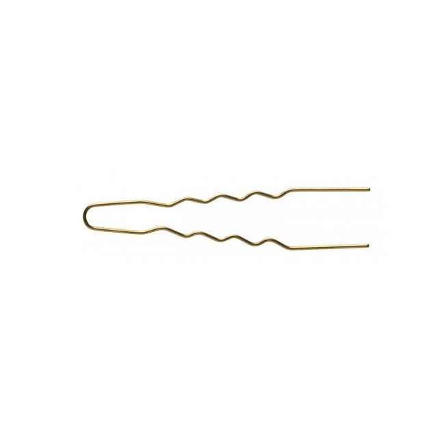 Steekspeld Geribbeld Goud 65 X 0,55 Mm Pakje 50 St - KOOS • alles voor de kapper - Comair - Schuifjes & spelden